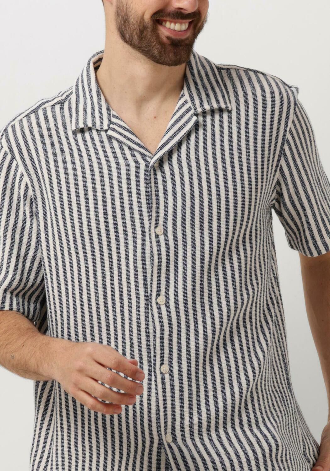 SELECTED HOMME Heren Overhemden Slhrelax-sal Shirt Resort Donkerblauw