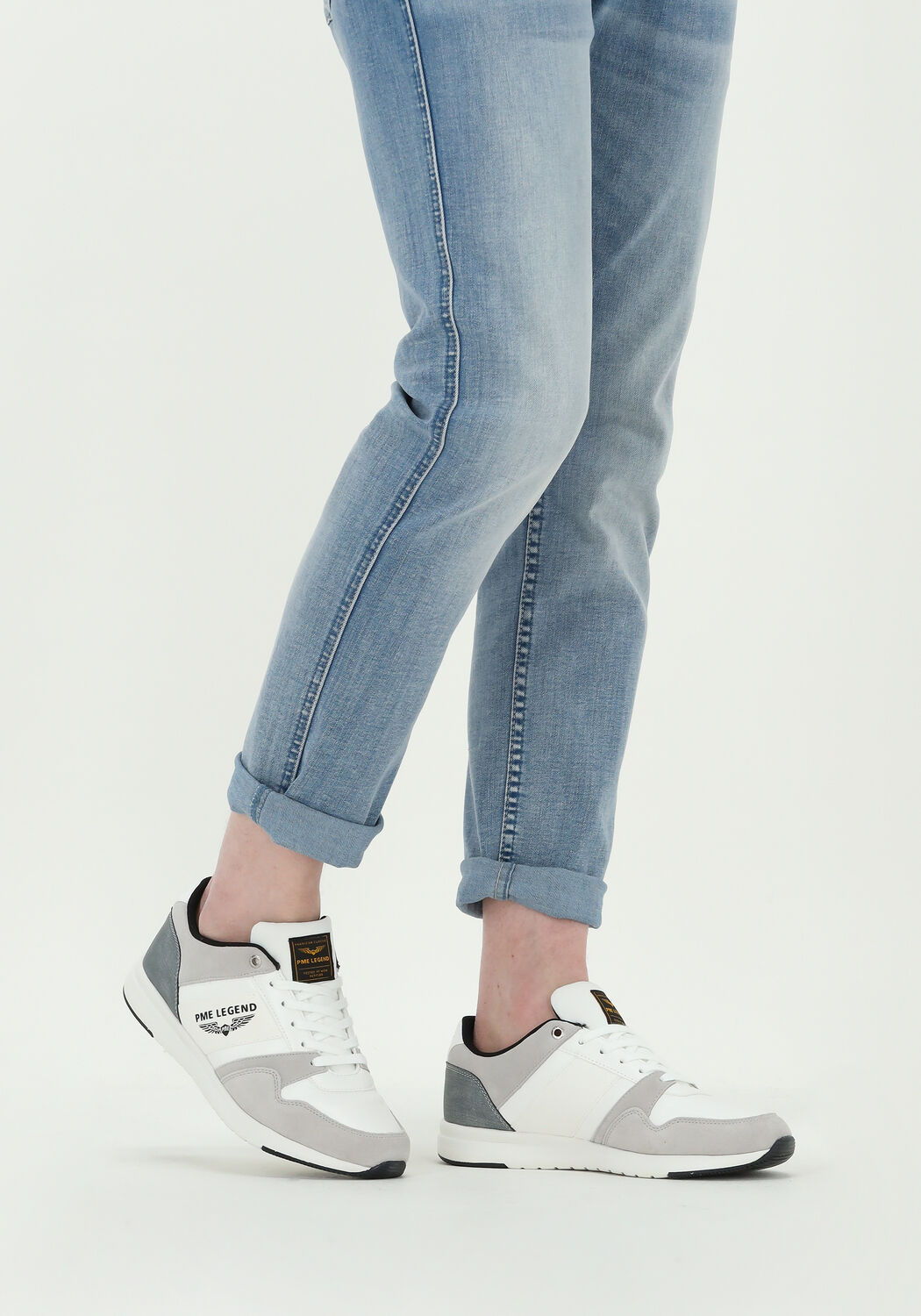 Witte PME LEGEND Lage sneakers DRAGGER - large