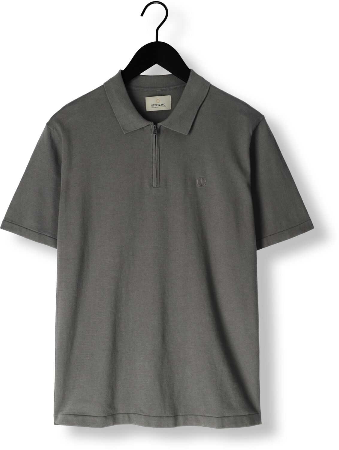 DSTREZZED Heren Polo's & T-shirts Dorian Zip Polo Donkergroen