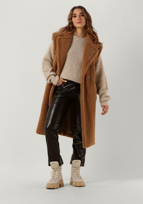 Camel NOTRE-V Gilet TEDDY GILET - large