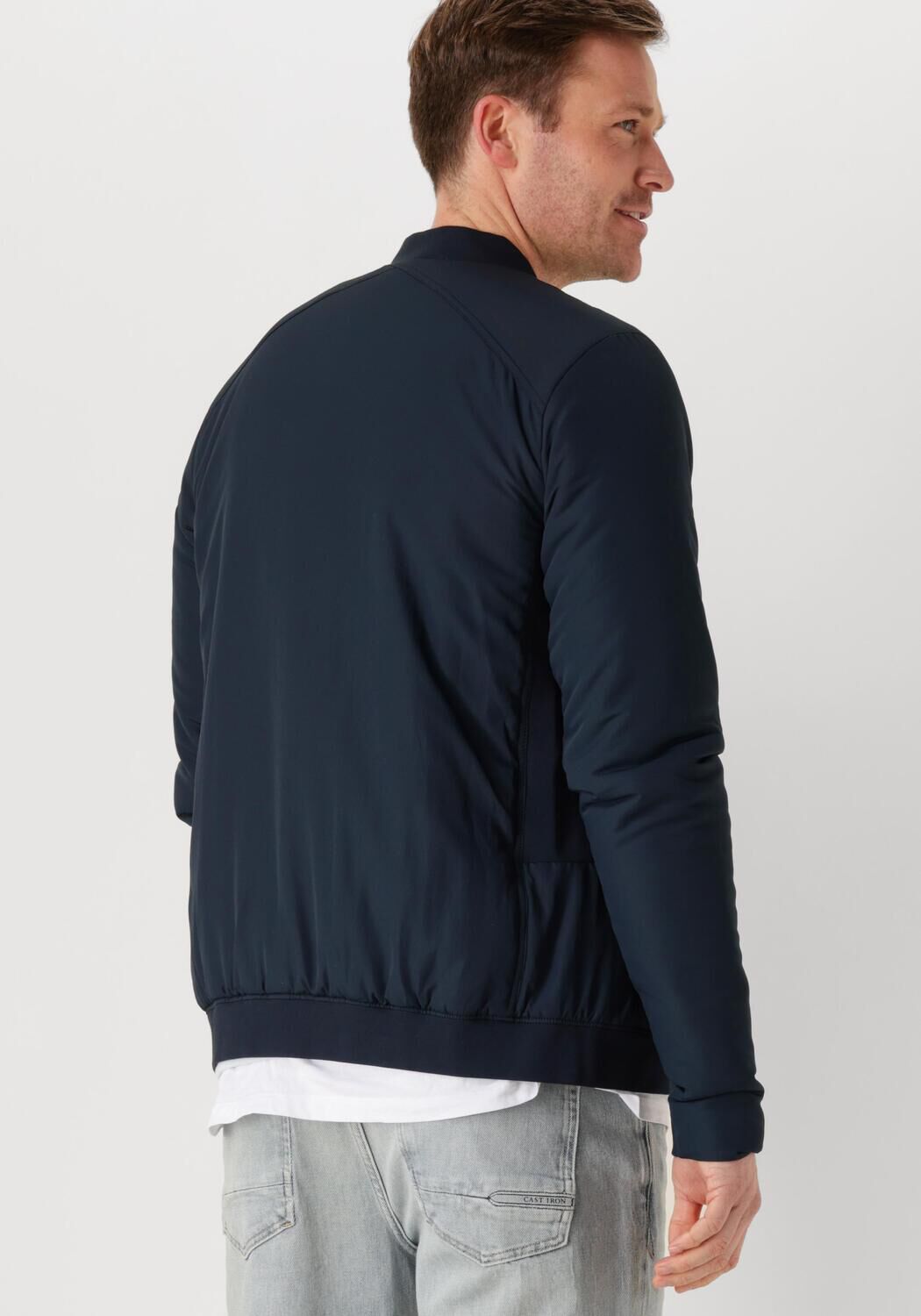 CAST IRON Heren Jassen Bomber Jacket Throttle Barker Blauw