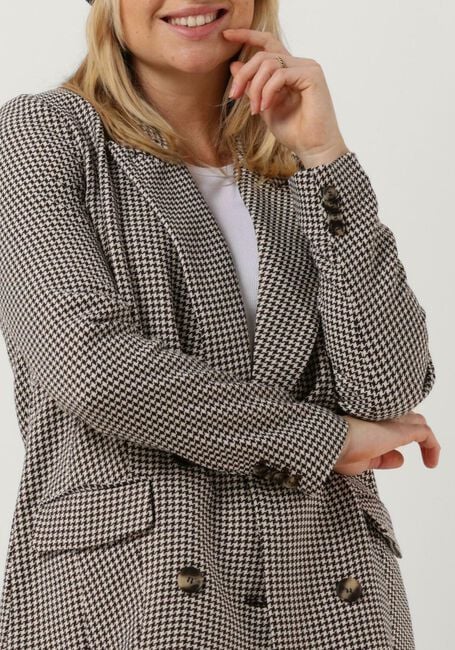 Bruine COLOURFUL REBEL Blazer RIKKI JACQUARD DOGTOOTH BOYFRIEND BLAZER - large