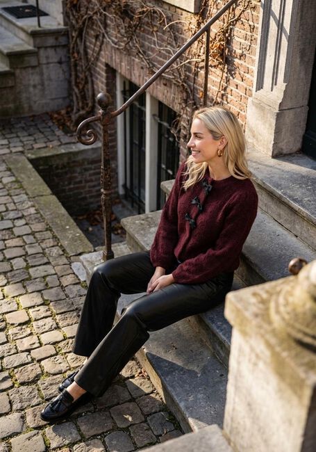 Bordeaux Y.A.S. Vest YASBONA LS KNIT CARDIGAN S. - large