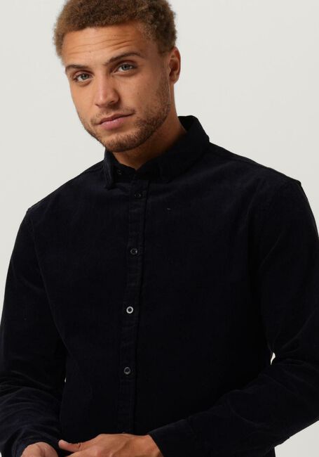Donkerblauwe ANERKJENDT Overshirt AKLEIF CORDUROY SHIRT - large