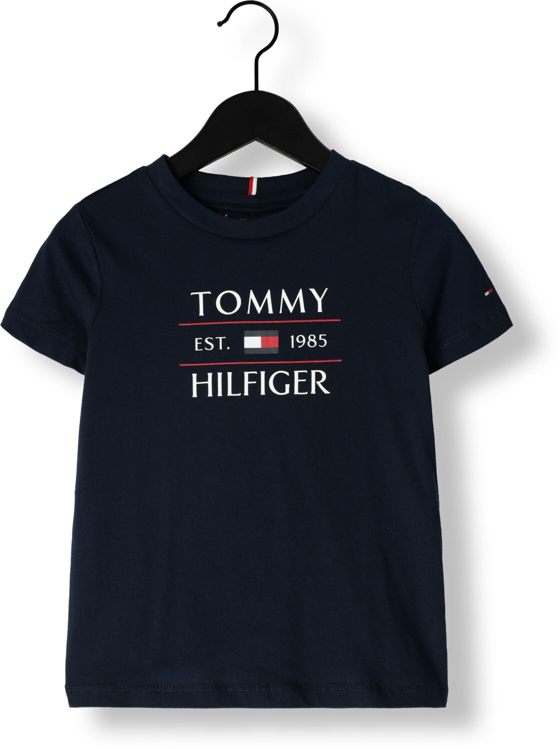 TOMMY HILFIGER Jongens Polo's & T-shirts Tommy Flag Hilfiger Reg Tee Ss Donkerblauw