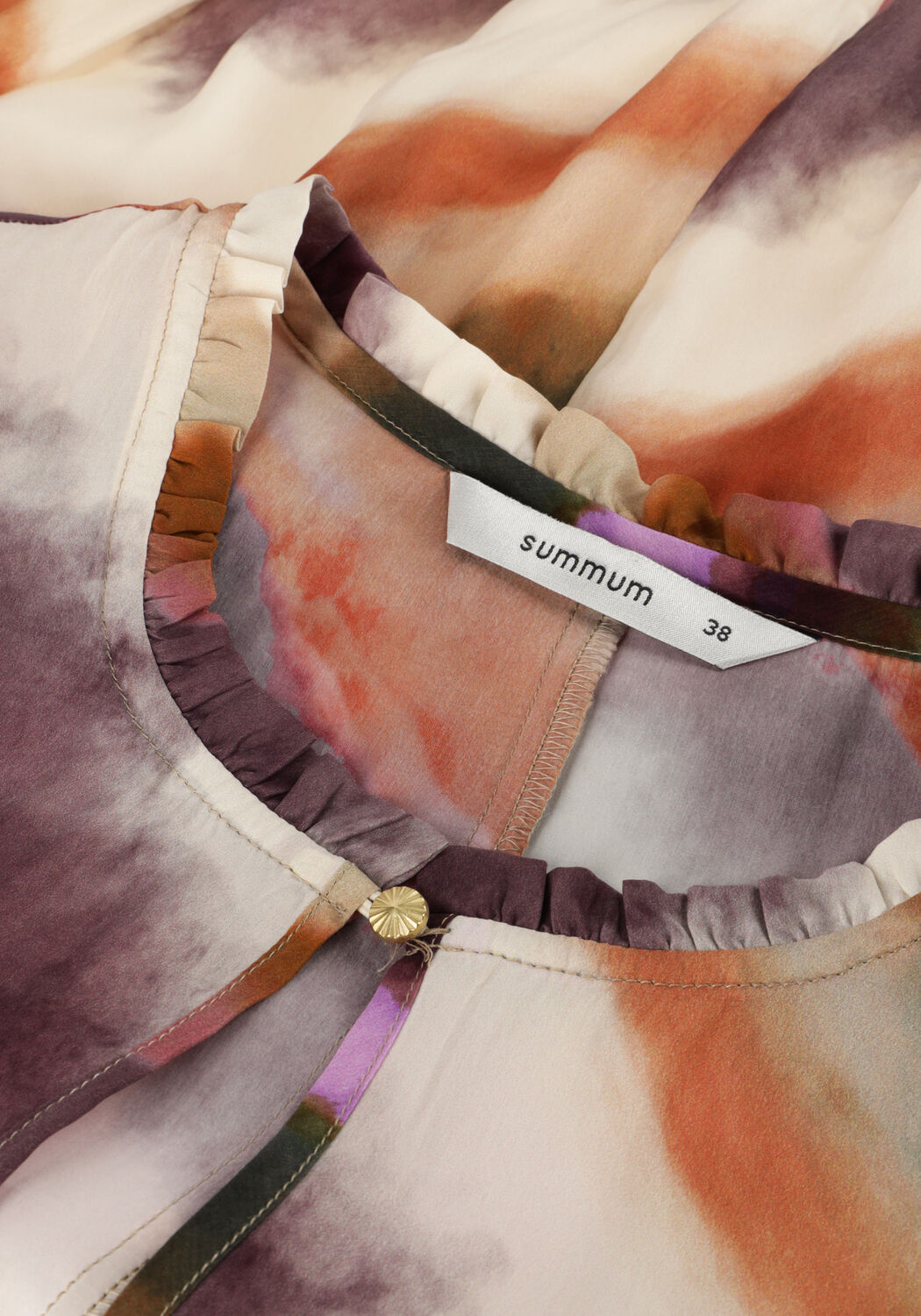 Multi SUMMUM Blouses TOP LONG SLEEVES ZIGZAG PRINT - large