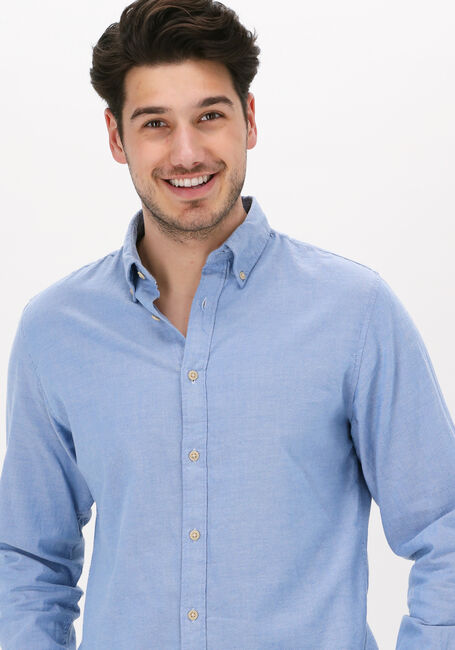 Lichtblauwe SELECTED HOMME Casual overhemd SLHSLIMFLANNEL SHIRT LS W NOOS - large