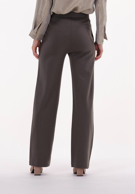 Taupe KNIT-TED Wijde broek FLOOR PANT - large