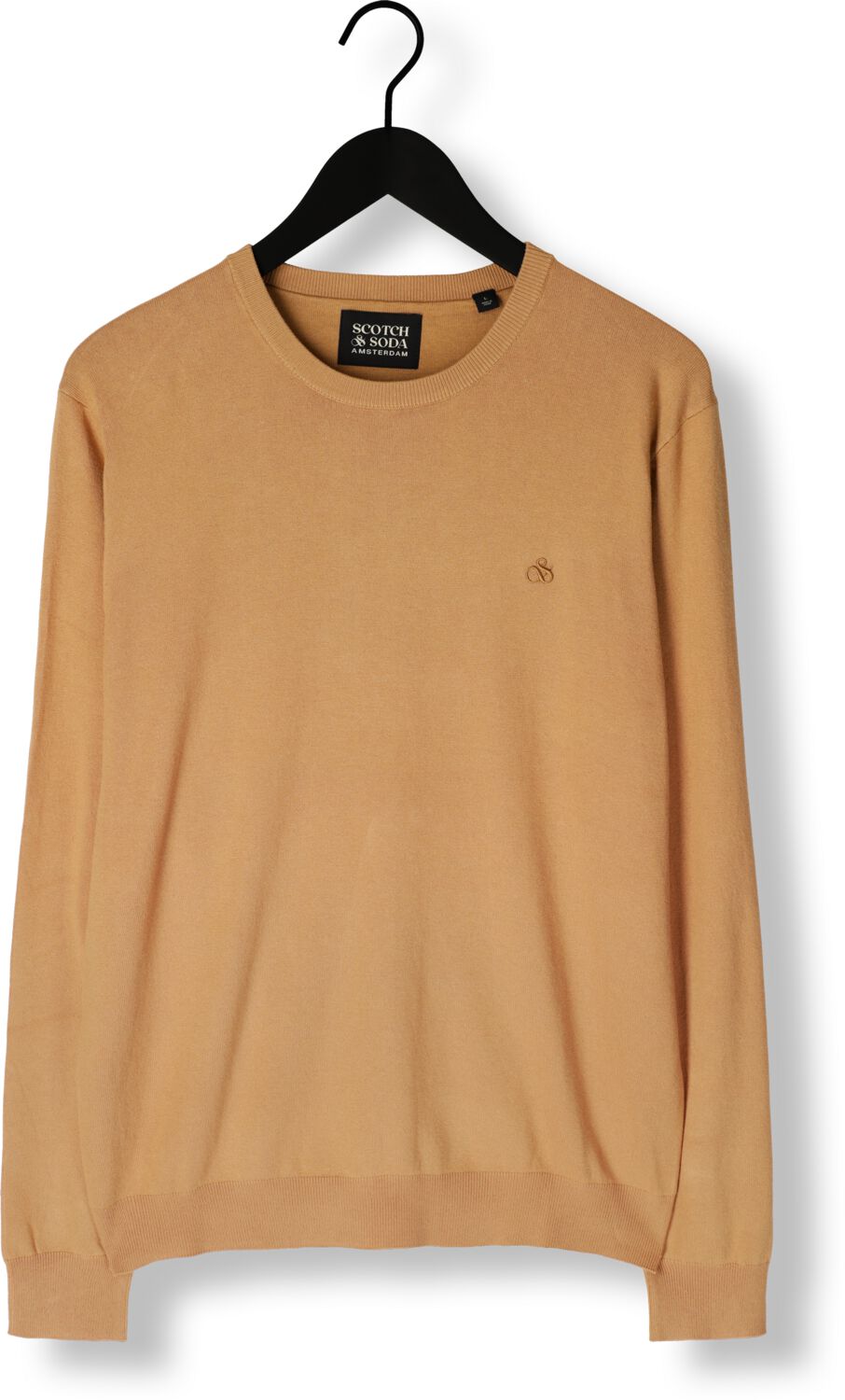 SCOTCH & SODA Heren Truien & Vesten Viscose Pullover Crewneck Camel