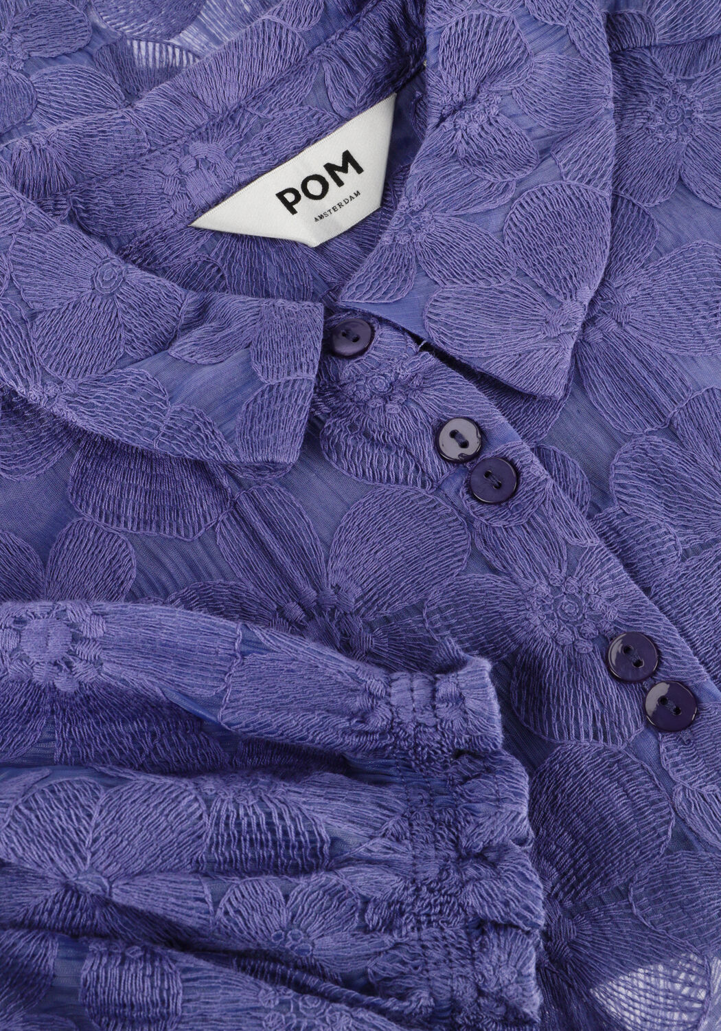 Blauwe POM AMSTERDAM Blouses SAPPHIRE BLOUSE - large