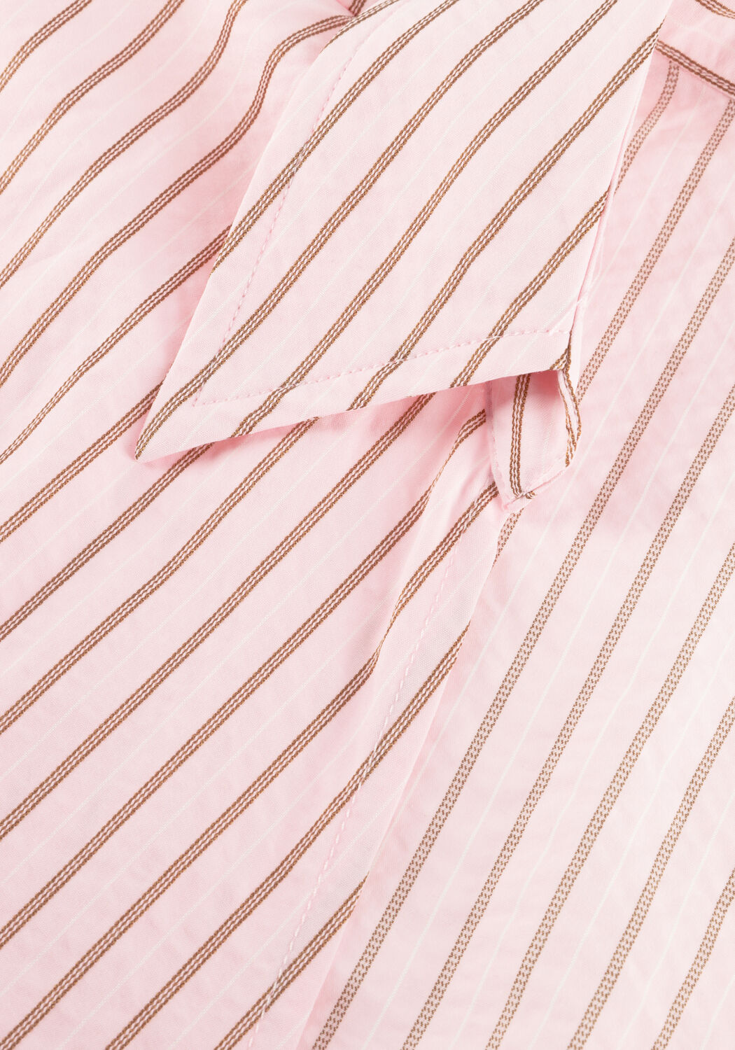 Roze NEO NOIR Blouses TIFUNA STRIPE WRAP SHIR - large