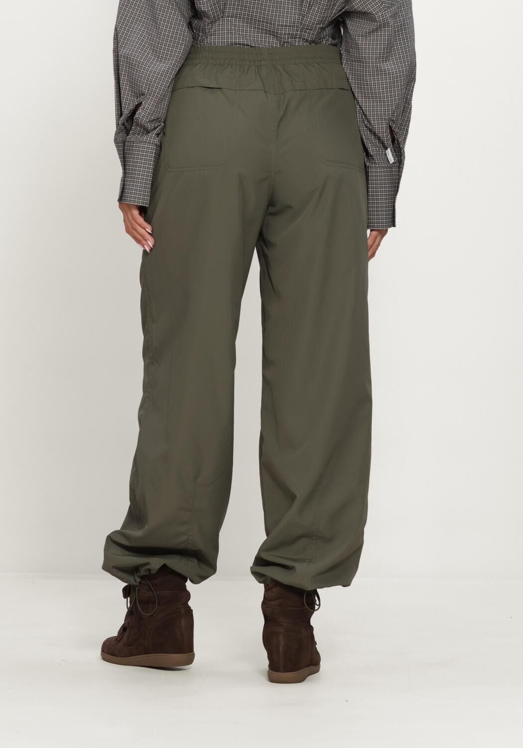 CATWALK JUNKIE Dames Broeken Parachute Trousers With Fleece Inside Groen