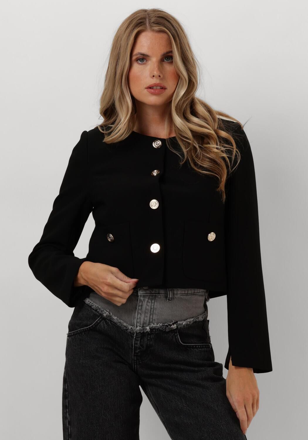 Zwarte CO'COUTURE Jack VOLA CROP COCKTAIL JACKET - large