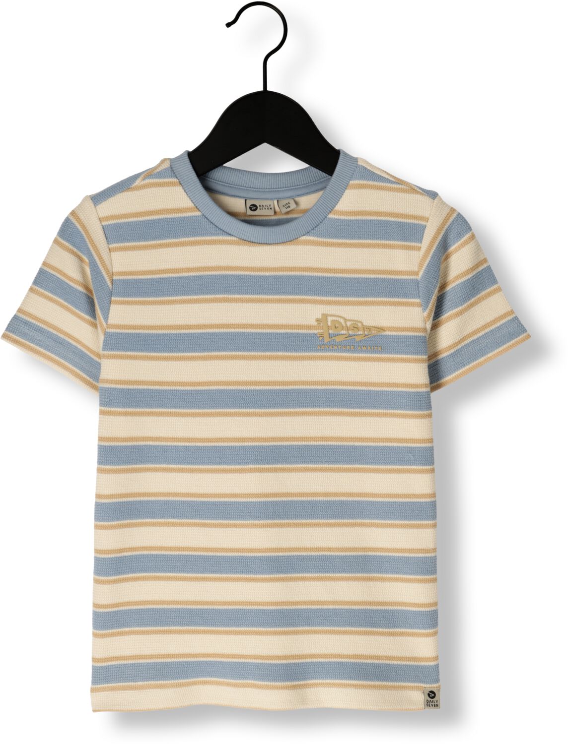 DAILY7 Jongens Polo's & T-shirts T-shirt Stripe Ecru