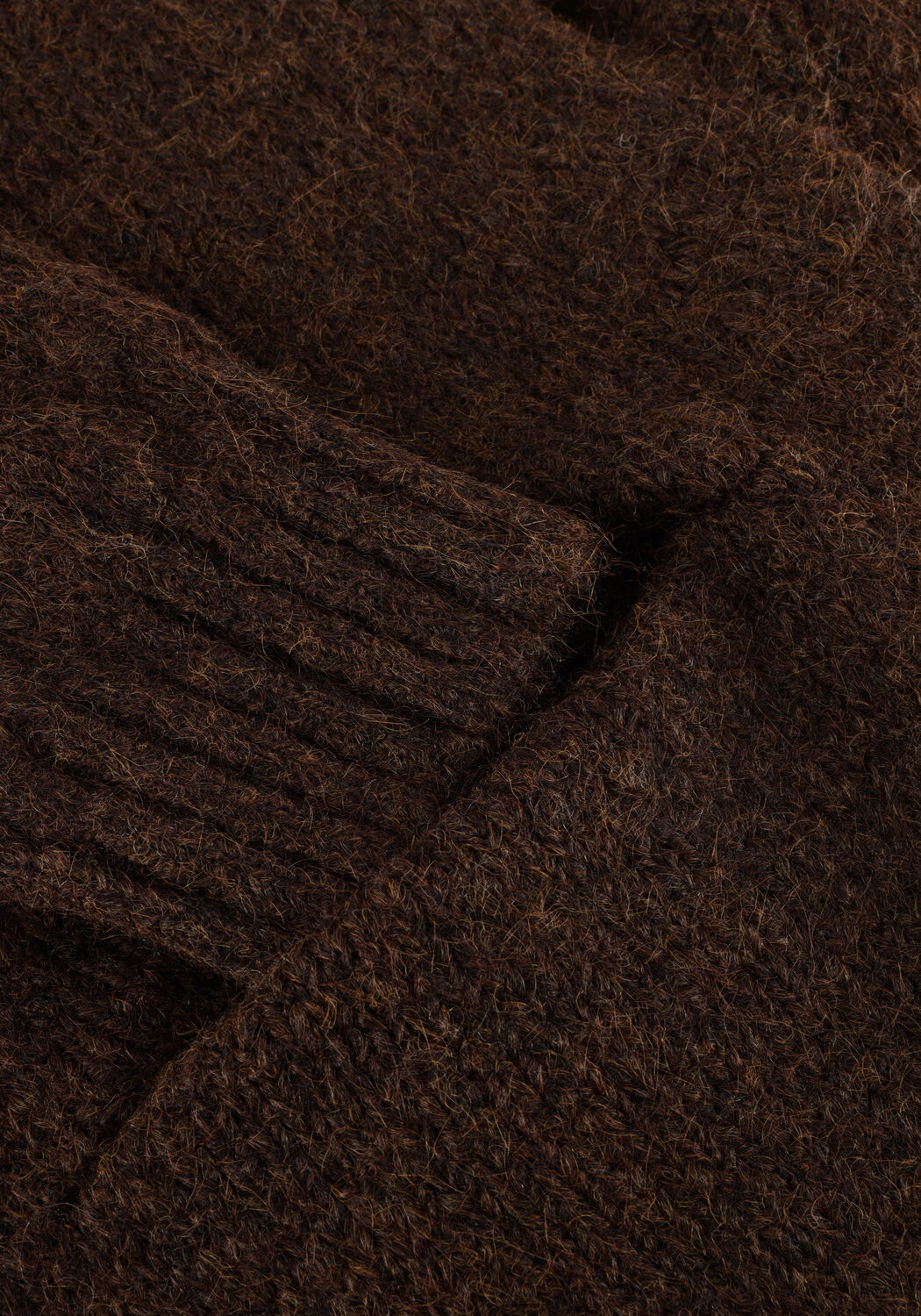 Bruine OBJECT Trui OBJMILU LS LO LONG KNIT CARDIGAN - large