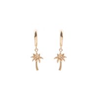 Gouden ATLITW STUDIO Oorbellen SOUVENIR EARRINGS PALM TREE - medium