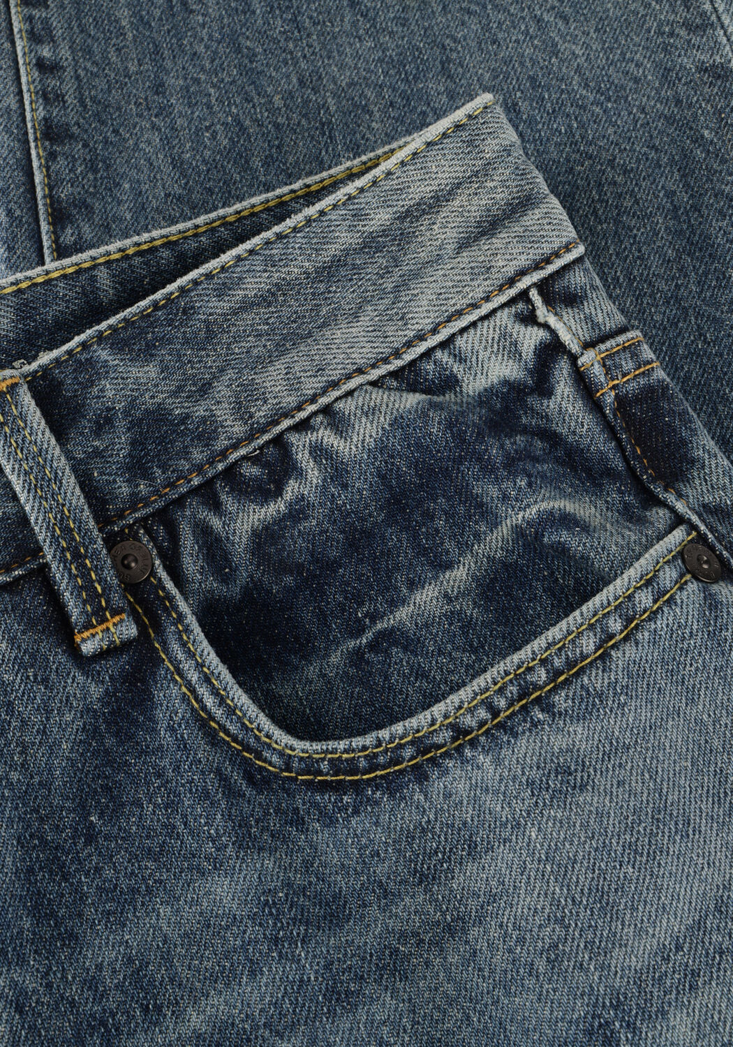 Donkerblauwe BUTCHER OF BLUE Straight leg jeans BERKLEY LOOSE OZONE DENIM - large