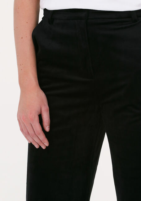 Zwarte NA-KD Pantalon VELVET WIDE SUIT PANTS - large