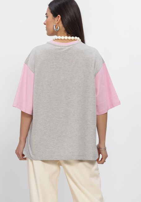 Grijze REFINED DEPARTMENT T-shirt LOUI 9986 - large