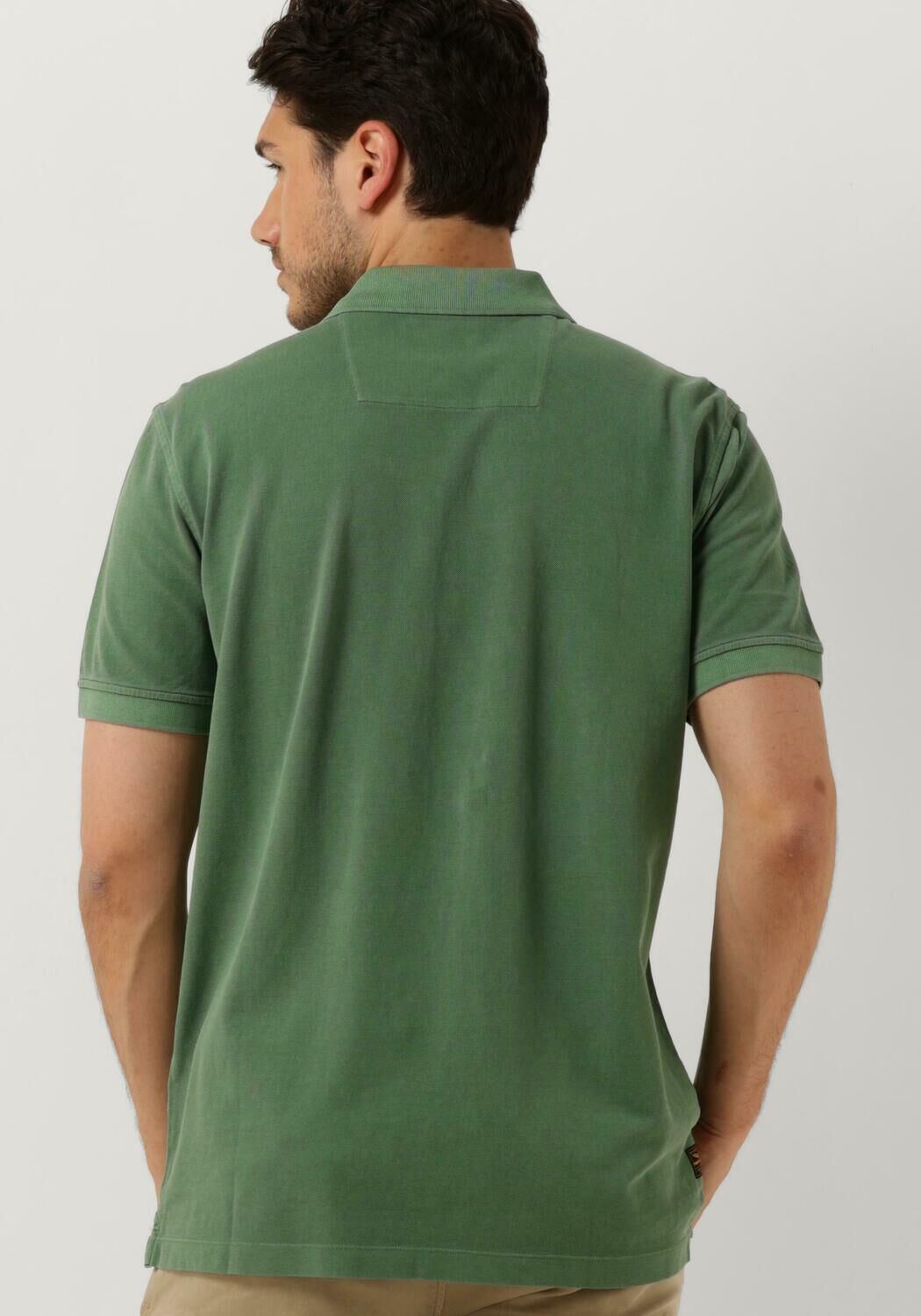 PME LEGEND Heren Polo's & T-shirts Short Sleeve Polo Pique Garment Dye Groen