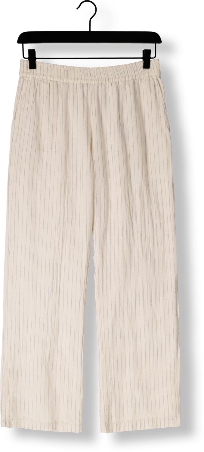 NEO NOIR Dames Broeken Astra Simple Stripe Pants Gebroken Wit
