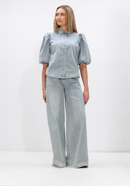 Lichtblauwe JANICE Wide jeans DEXTER - large