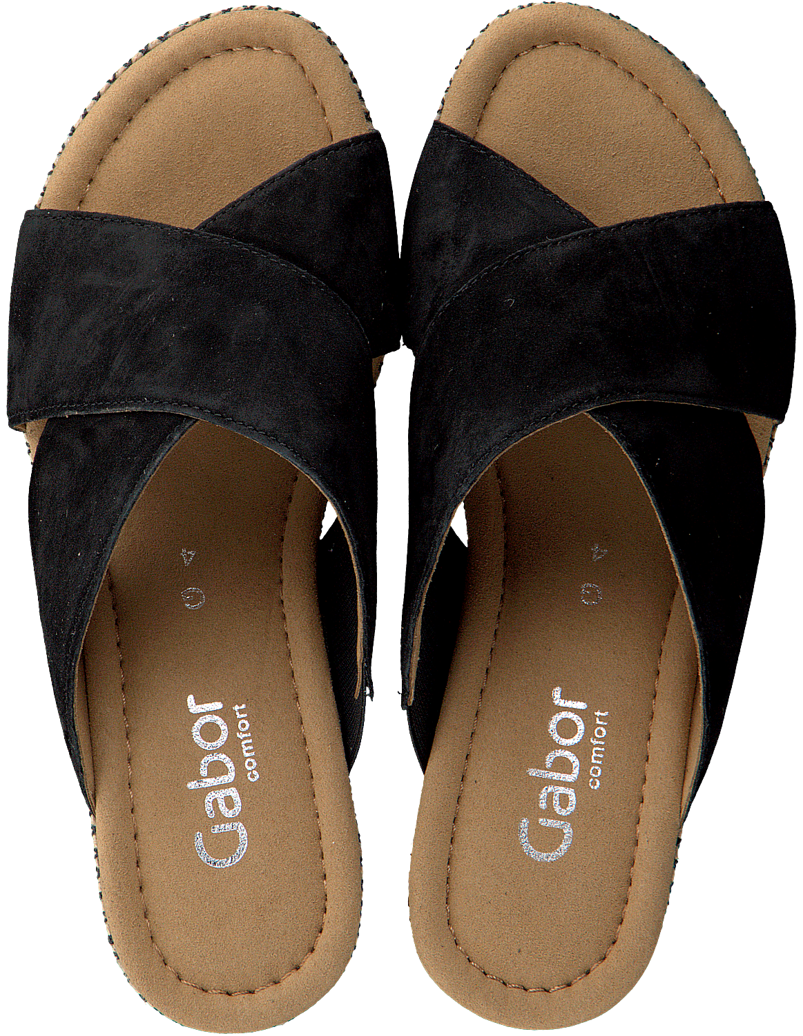 Gabor Damesschoenen Slippers zwart 42 | Aad van den Berg modeschoenen