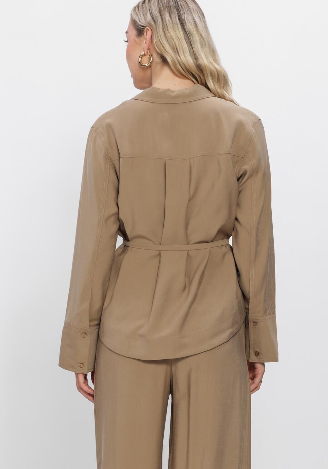 Oker ROUGE EDIT Blouses ROUMELIA L/S OVERSIZED SHIRT - large