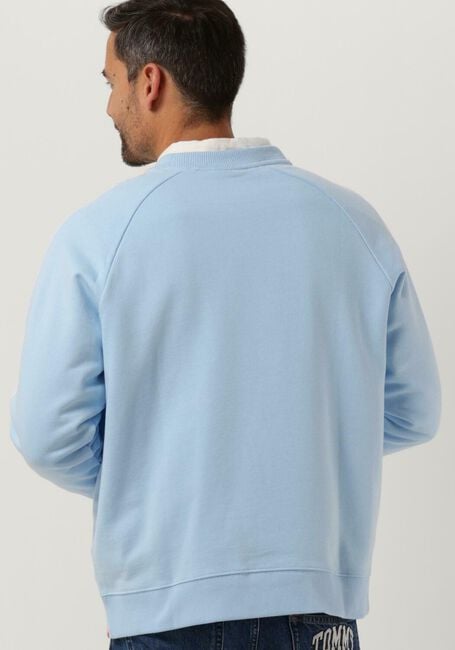 Lichtblauwe SCOTCH & SODA Sweater UNISEX CREWNECK SWEATSHIRT IN ORGANIC COTTON - large