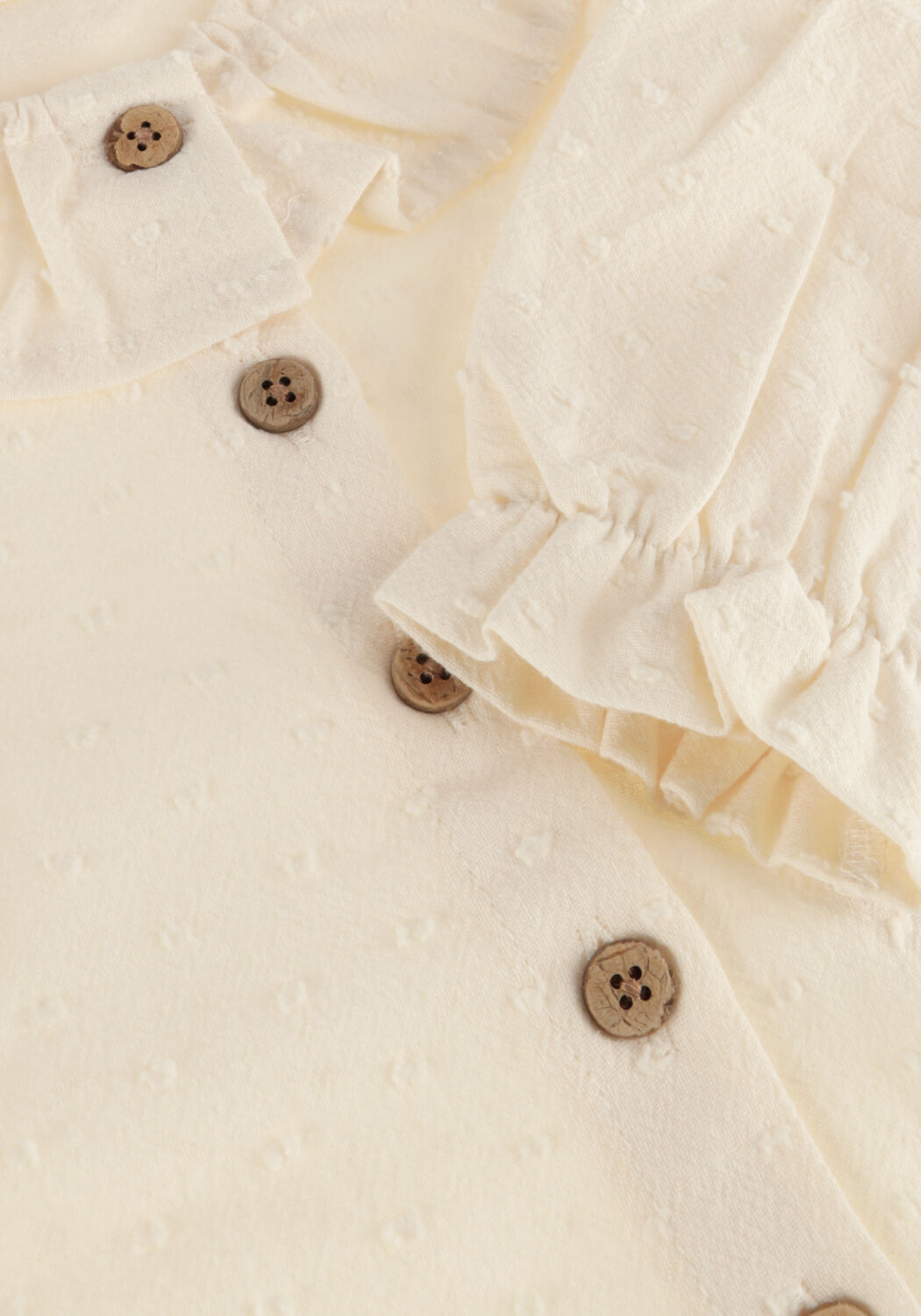 Ecru LIL' ATELIER Blouses NBFDALLAS LOOSE SHIRT - large