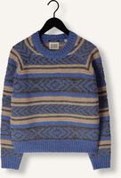 Blauwe SCOTCH & SODA Trui METALLIC FAIR ISLE PULLOVER Blauwe SCOTCH & SODA Trui METALLIC FAIR ISLE PULLOVER - medium