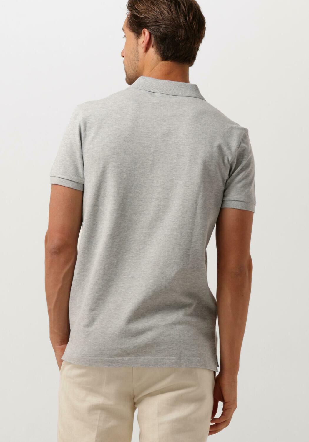 PROFUOMO Heren Polo's & T-shirts Polo Short Sleeve Grijs