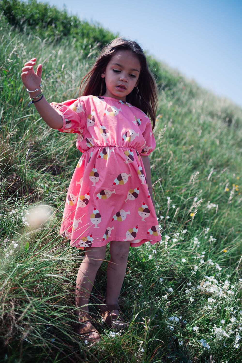 Roze DAILY BRAT Mini jurk HAPPY ICE DRESS - large