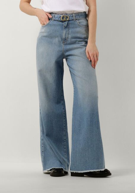 Blauwe TWINSET MILANO Straight leg jeans WOVEN TROUSERS - large