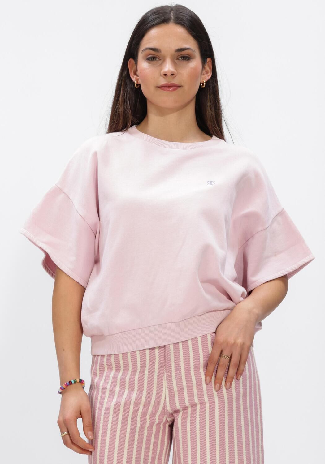 Lichtroze BY-BAR Sweater BOBBI TOP | Omoda