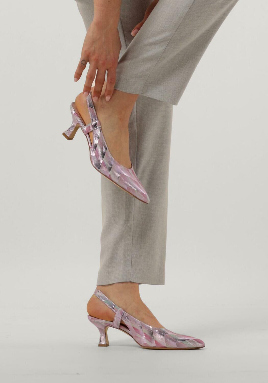 roze maripe slingbacks johanna
