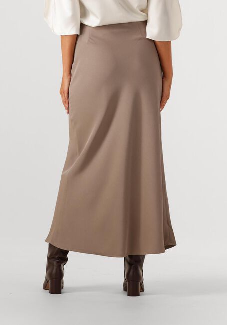 Taupe NEO NOIR Midirok KIT DULL SATEEN SKIRT - large