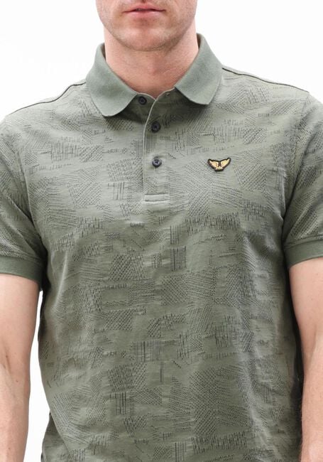 Groene PME LEGEND Polo JACQUARD JERSEY - large
