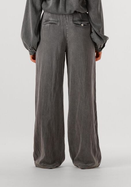 Donkergrijze SIMPLE Wijde broek WV-TENCEL-TWILL-25-3 - large