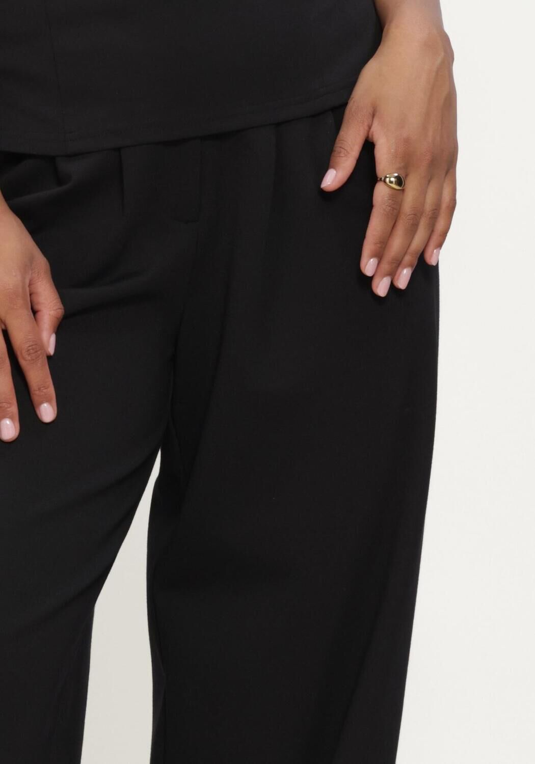 Zwarte MODSTR&Ouml;M Wijde broek DORITMD PANTS - large