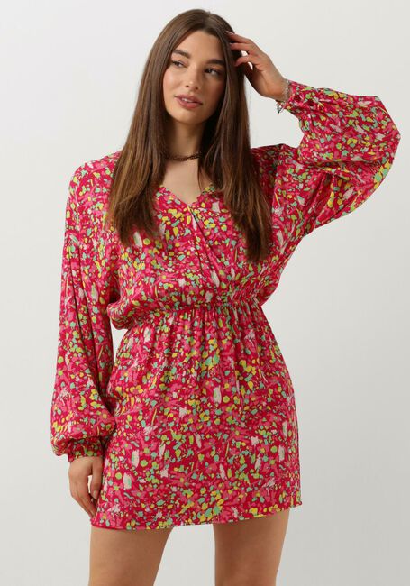 Roze ALIX THE LABEL Mini jurk LADIES WOVEN FLORAL WRAP DRESS - large