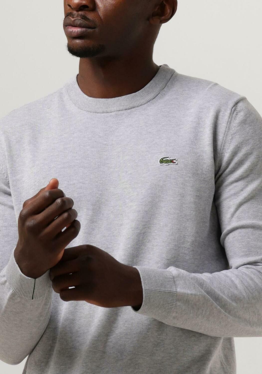 Grijze LACOSTE Trui 1HA1 MEN SWEATER Omoda