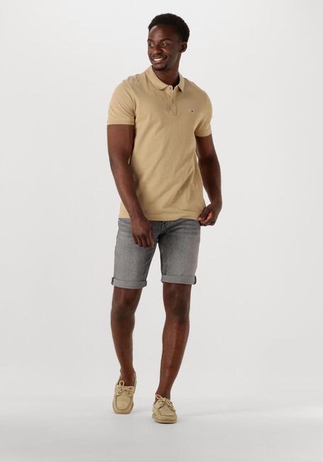 Beige TOMMY JEANS Polo TJM SLIM PLANCKET POLO EXT - large