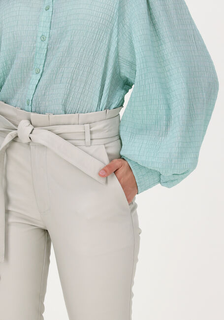 Gebroken wit EST'SEVEN Pantalon EST'PAPER BAG STRETCH LEATHER - large