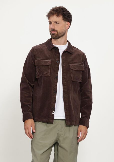 Bruine ANERKJENDT Overshirt OSCAR CORD OVERSHIRT - large