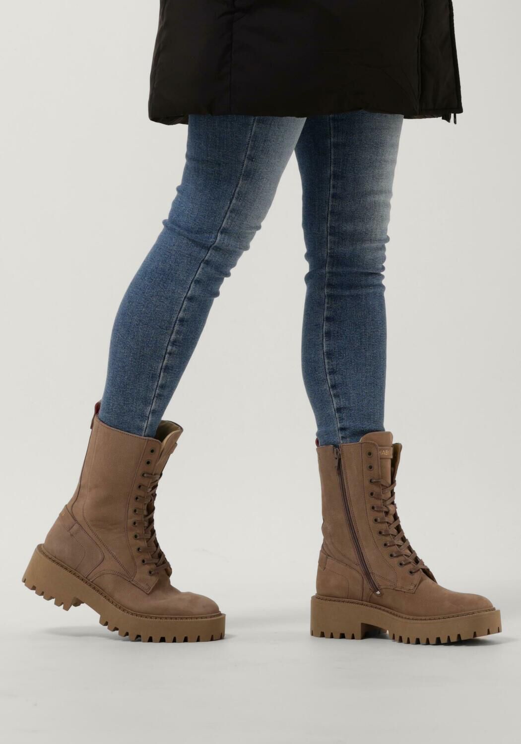 Taupe HABOOB Enkellaarsjes P7337 - large