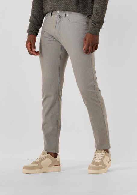 Grijze PIERRE CARDIN Slim fit jeans LYON TAPERED - large