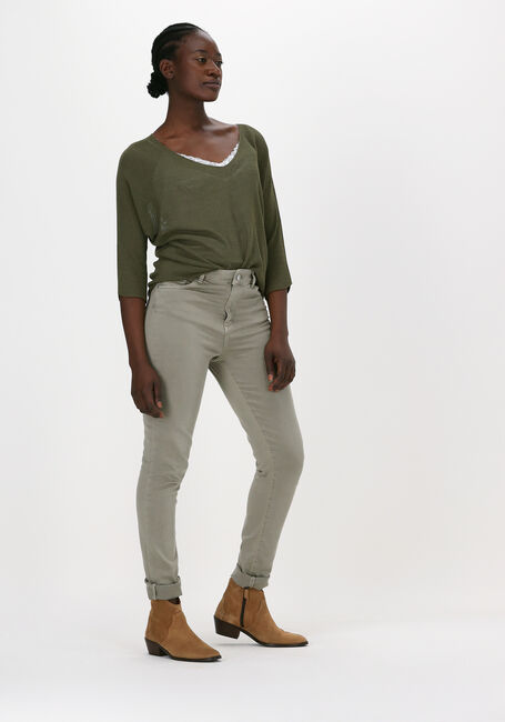 Witte SELECTED WOMEN Top SLFMANDY RIB LACE SINGLET - large