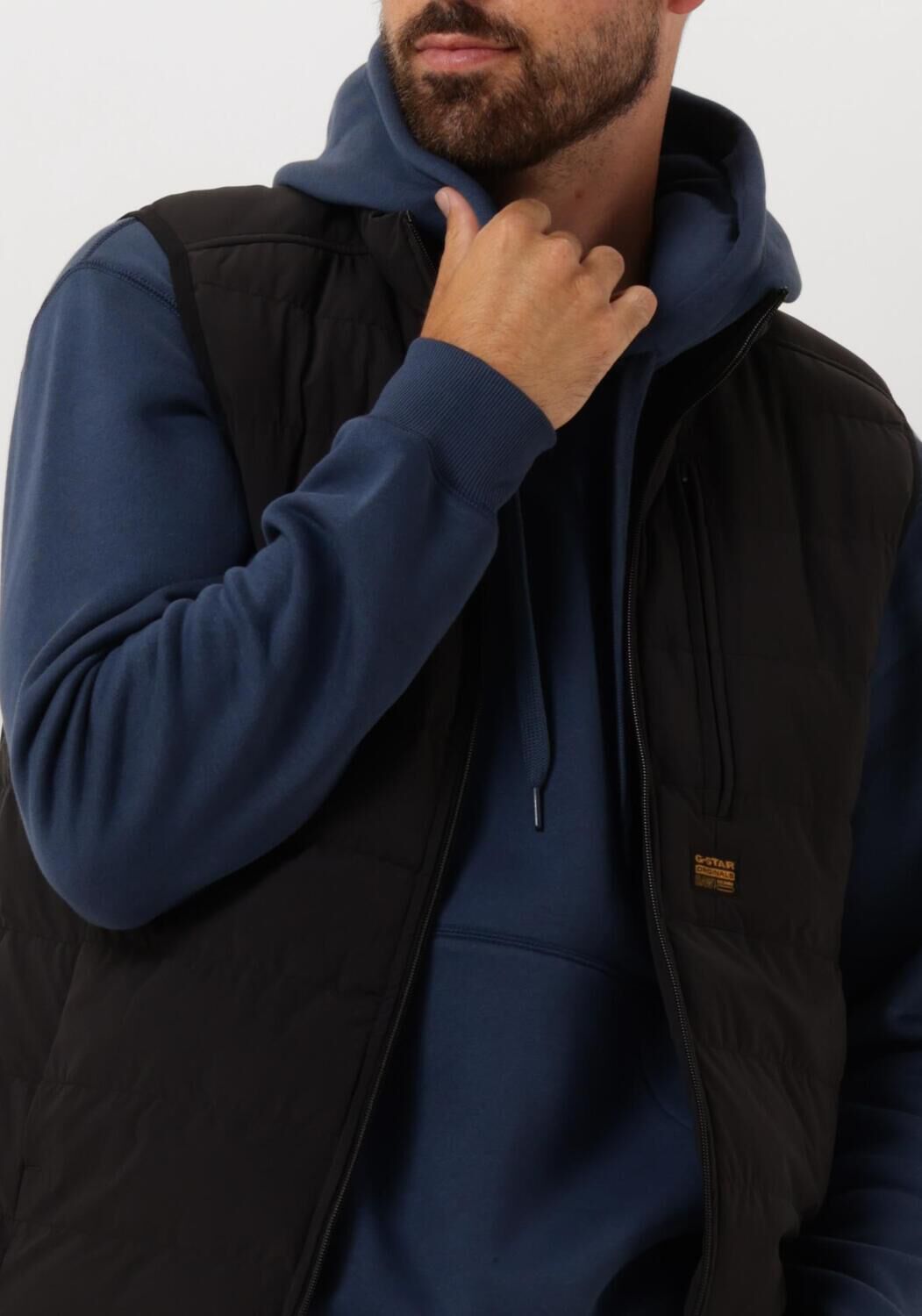 G-STAR RAW Heren Jassen Foundation Liner Vest Zwart