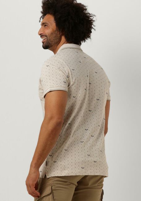 Gebroken wit PME LEGEND Polo SHORT SLEEVE POLO FINE PIQUE ALL OVER PRINT - large